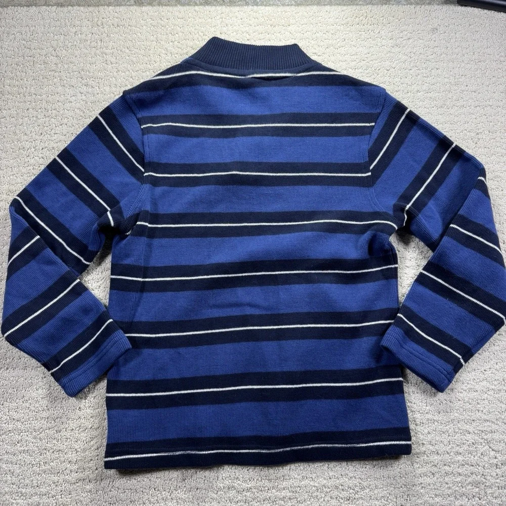 Gap Kids Boys Henley Sweater Size 6-7 Blue‎ Striped - NWT